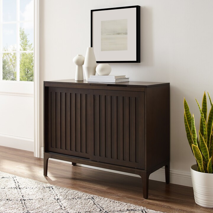 Crosley Furniture Asher Record Storage Media Console ShopStyle
