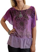 Thumbnail for your product : Roper Georgette Shirt - Chiffon, Short Sleeve (For Women)