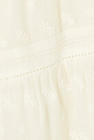 Thumbnail for your product : DÔEN Adnet Embroidered Tiered Organic Cotton-voile Blouse - Ivory
