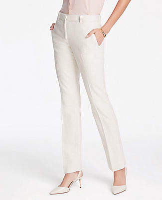 Ann Taylor The Straight Leg Pant In Texture - Curvy Fit