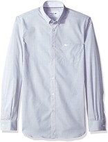 Thumbnail for your product : Lacoste Men's Long Sleeve Button Down with Pocket Textured Solid Poplin