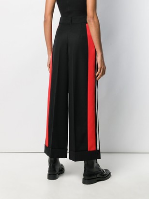Alexander McQueen Contrast Side Band Trousers
