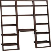 Thumbnail for your product : Sloane Java Leaning Desk with Two 25.5" Bookcases