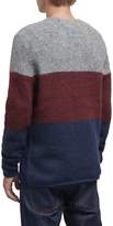 Thumbnail for your product : French Connection Men's Block Stripe Mohair Mix Jumper