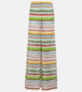 Thumbnail for your product : Missoni Mare Zig-zag knit wide-leg pants