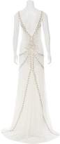 Thumbnail for your product : Nicole Miller Beaded Blaine Wedding Gown w/ Tags