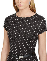 Thumbnail for your product : Lauren Ralph Lauren Polka-Dot Print Drop-Waist Dress