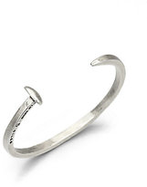 Thumbnail for your product : Giles & Brother Rail Road Spike Bangle Bracelet/Silvertone