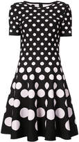 Carolina Herrera polka dot flared dress