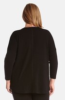 Thumbnail for your product : Karen Kane Faux Leather Trim Sweater (Plus Size)