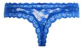 Thumbnail for your product : New Look Blue Lace Trim Thong
