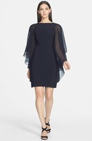 Thumbnail for your product : JS Boutique Chiffon Butterfly Sleeve Jersey Sheath Dress