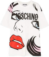 Thumbnail for your product : Moschino Oversized Printed Cotton-jersey T-shirt