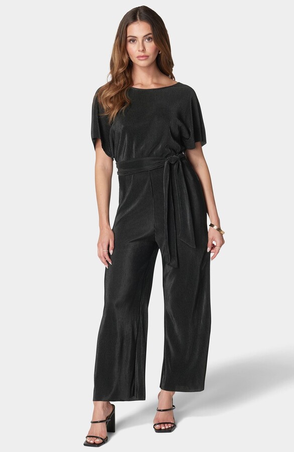 Bebe Women's Plisse Culotte Jumpsuit