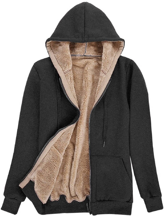 wool lined sweatshirt