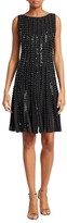 Thumbnail for your product : Zac Posen Embroidered Radiant Stripe Knit A-Line Dress