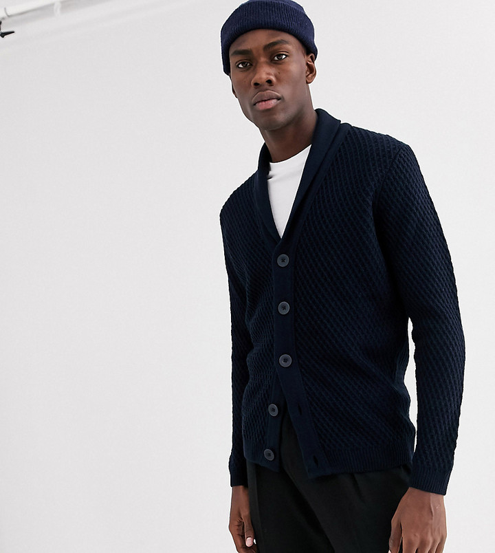 mens textured cardigan