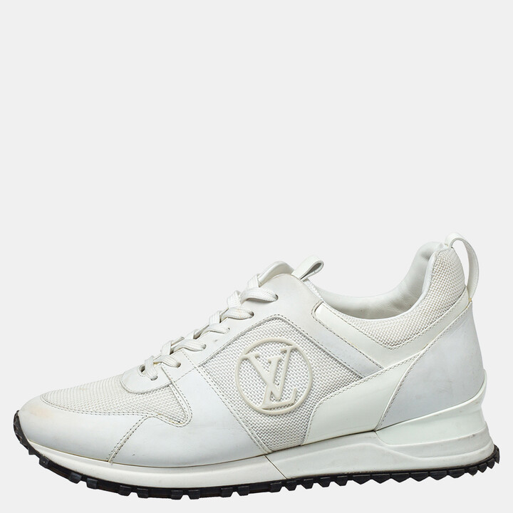 Louis Vuitton White/Denim Canvas And Mesh Run Away Sneakers Size 35.5 Louis  Vuitton