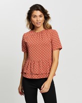 Thumbnail for your product : Atmos & Here Atmos&Here - Women's Brown Shirts & Blouses - Fleur Blouse - Size 18 at The Iconic