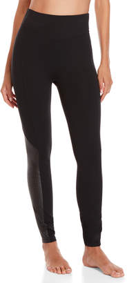 spanx faux leather panel leggings