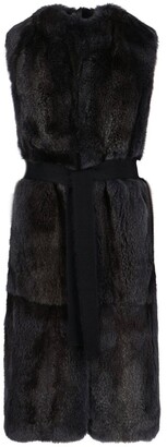 P.A.R.O.S.H. Belted Fur Gilet
