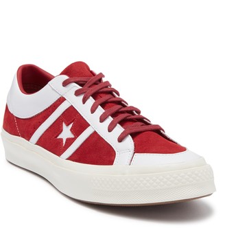 converse one star red suede