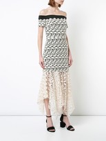 Thumbnail for your product : Nicole Miller Lace Layered Strapless Dress