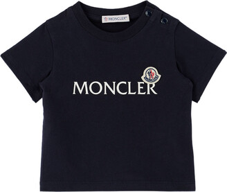 Moncler Enfant Baby Navy Logo T-Shirt