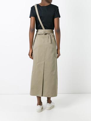 Helmut Lang shoulder-strap cargo skirt