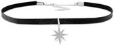 Thumbnail for your product : Giani Bernini Cubic Zirconia Faux Leather Star Choker Necklace in Sterling Silver, Created for Macy's