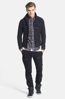 Thumbnail for your product : Rogue Plaid Flannel Shirt with Jersey Sleeves