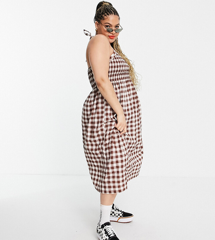 black gingham school dress
