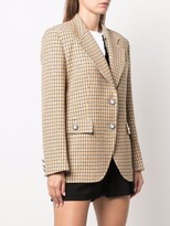 Thumbnail for your product : Alessandra Rich Checked Single-Breasted Blazer