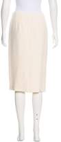 Thumbnail for your product : Ralph Lauren Silk Knee-Length Skirt