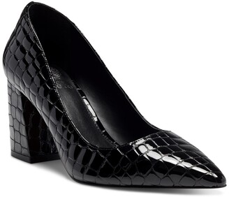 vince camuto black block heel