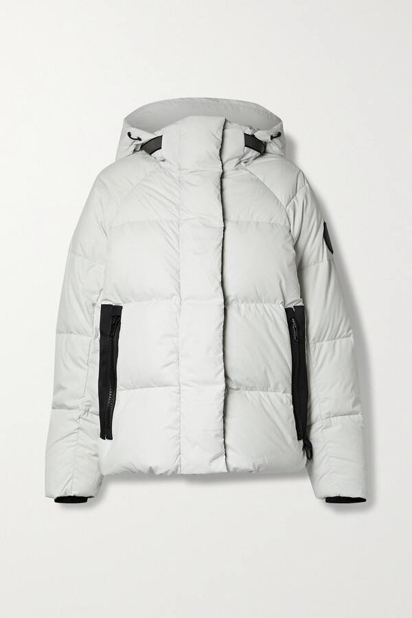 Canada Goose Junction Hooded Quilted Shell Down Jacket - Light gray ...
