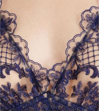 I.D. Sarrieri Embroidered lace and satin body