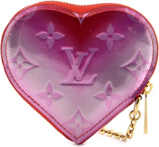 Louis Vuitton Louis Vuitton Red Heart Ornament With Gold Glitter