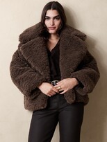 Thumbnail for your product : Banana Republic Cropped Sherpa Coat