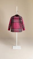 Thumbnail for your product : Burberry Pleat Detail Check Top