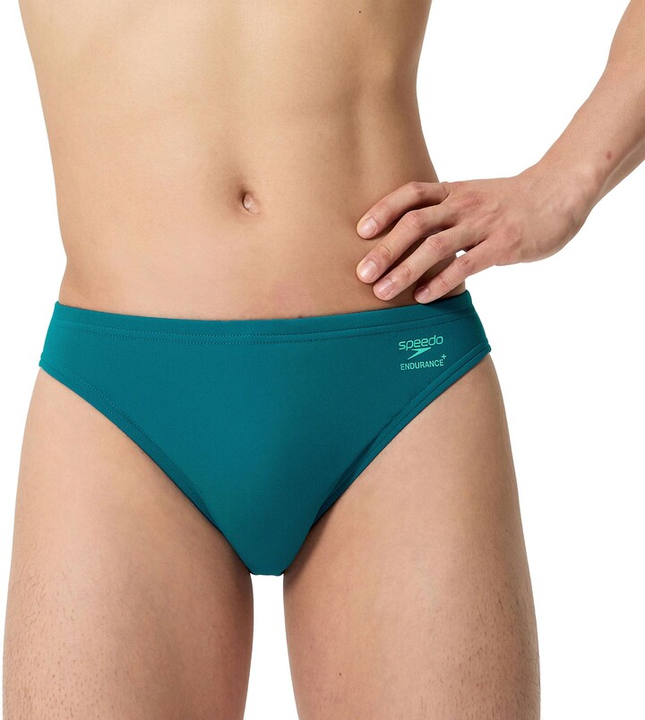 Speedo Men's Solid One Swim Briefs, Size 32, Peacock
