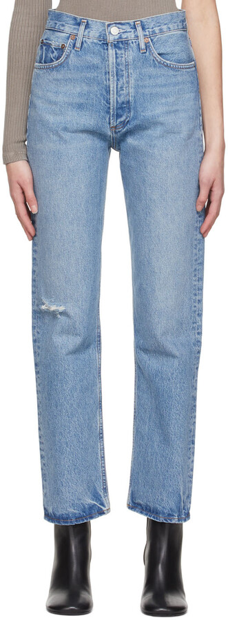 AGOLDE Blue 90's Pinch Waist Jeans - ShopStyle