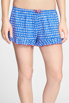 Thumbnail for your product : Kensie 'Young & Free' Print Ruffle Trim Boxer Shorts