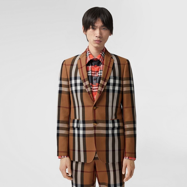 burberry plaid blazer