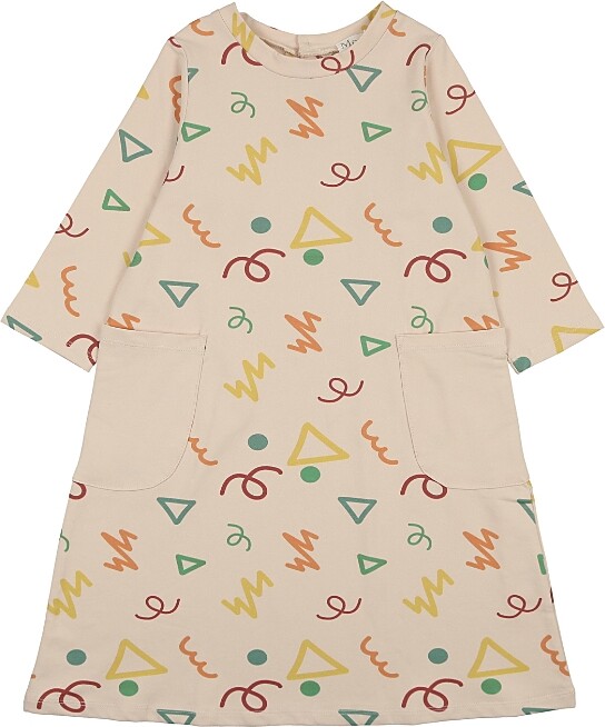 Manière Girls' Summer Fun 3/4 Sleeve Dress - Little Kid, Big Kid