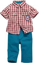 Thumbnail for your product : Ladybird Boys Check Shirt and Chinos Set (2-Piece)