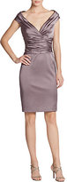 Thumbnail for your product : Kay Unger Satin Ruched-Waist Cocktail Dress