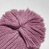 Thumbnail for your product : River Island Womens Light pink oversized bobble beanie hat