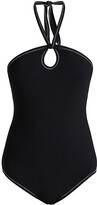 Thumbnail for your product : Karla Colletto Swim Cordelia Halterneck One-Piece Swimsuit