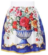Dolce & Gabbana Printed silk skirt 